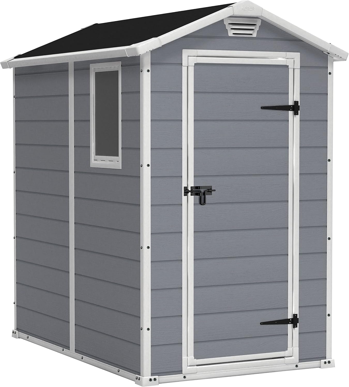Keter Casetta Manor 4X3 Grigia In Resina Cm 128X94X196 H
