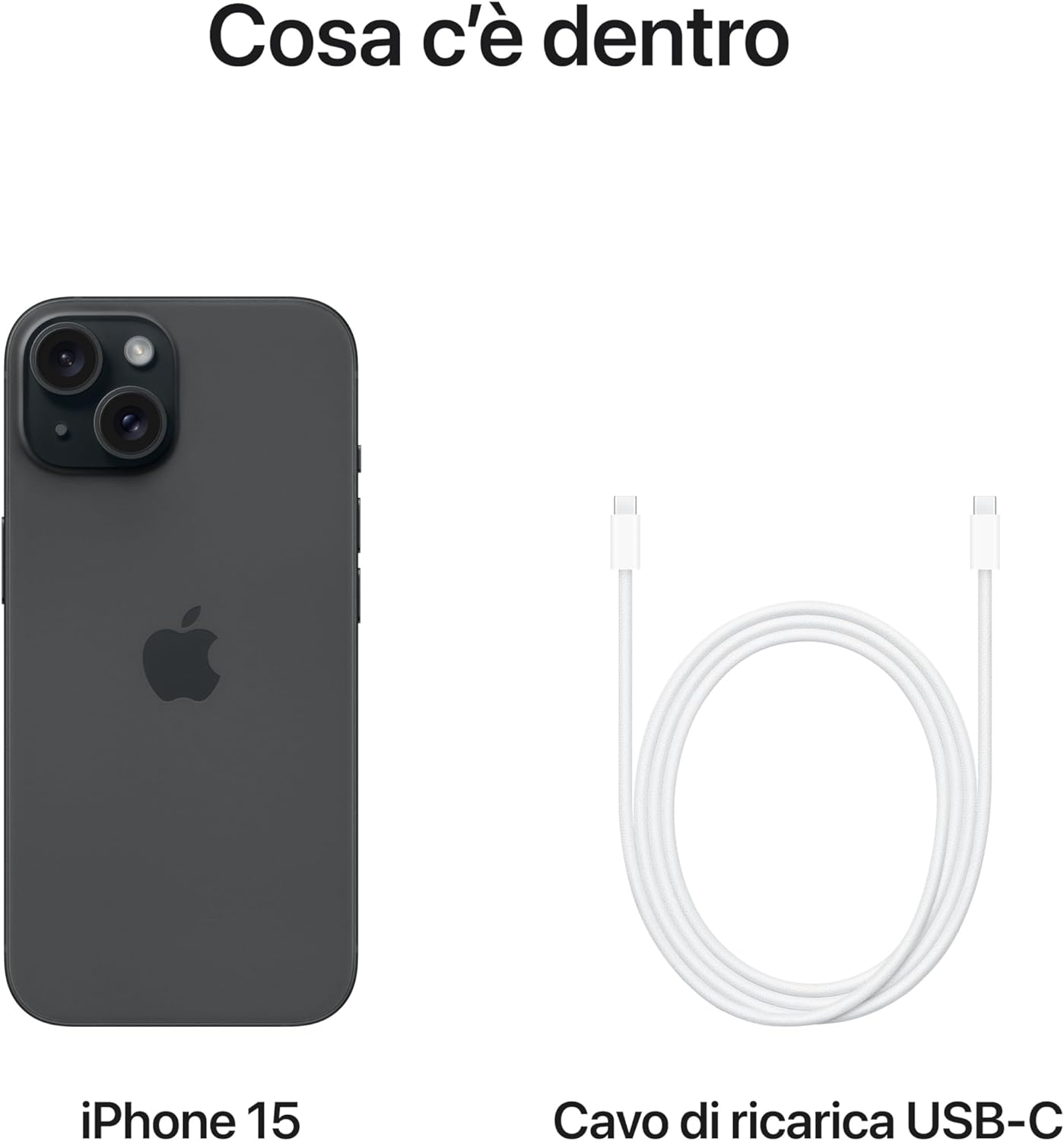 Apple iPhone 15 (128 GB) - nero