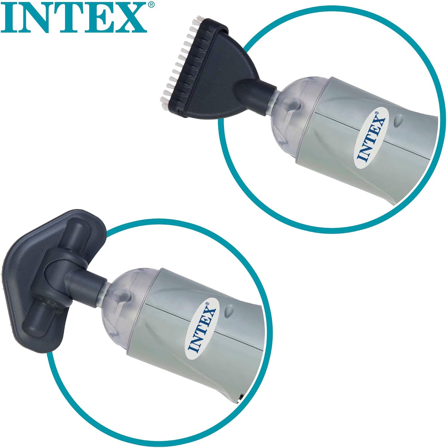 Intex 28620NP Aspiratore manuale subacqueo a batteria per piscina, grigio