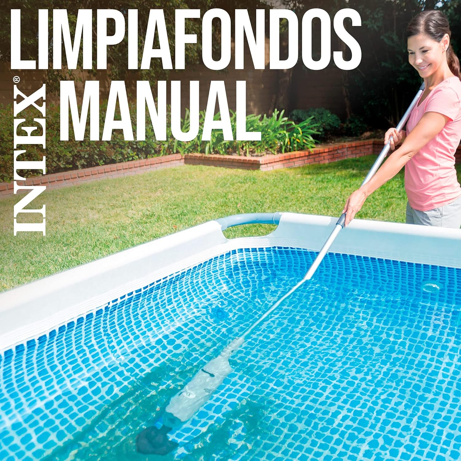 Intex 28620NP Aspiratore manuale subacqueo a batteria per piscina, grigio