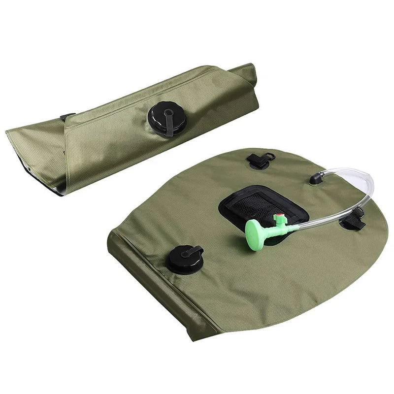 20L Solar Shower Bag Premium Outdoor Camping Solar Heating Hot Water 45°C with Removable Hose Shower Head Home Use